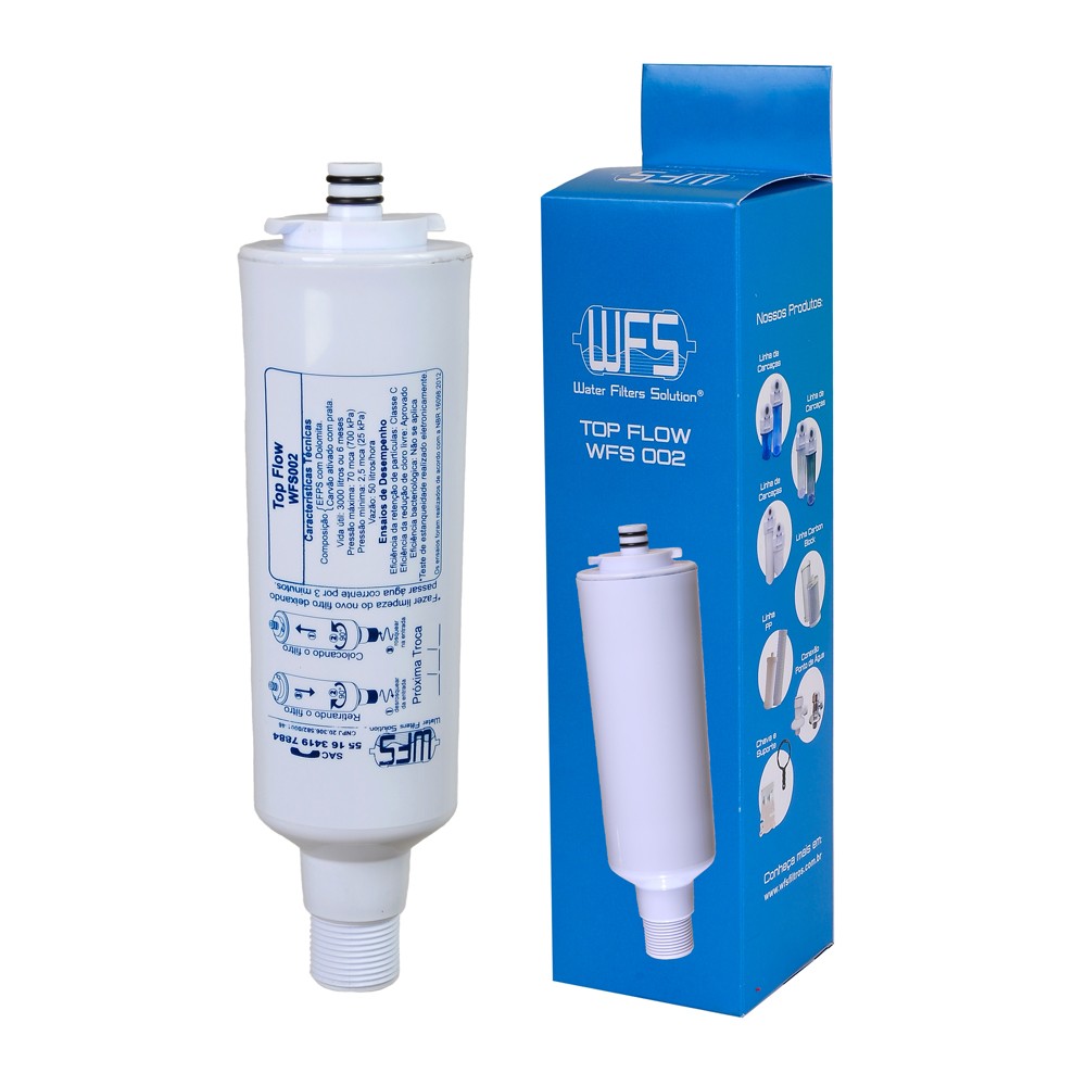 Refil / Filtro Para Purificador de Água Top Flow WFS 002