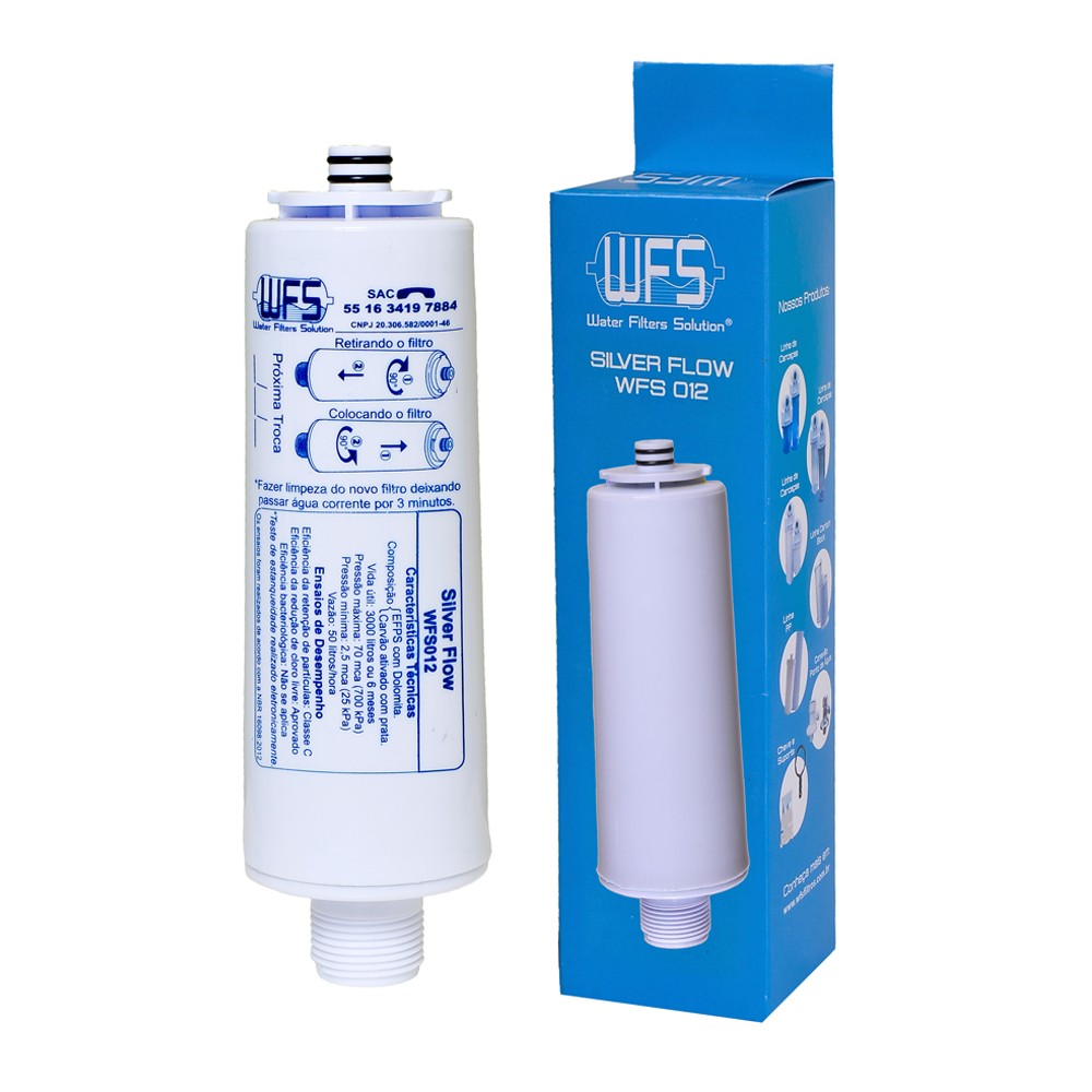 Refil / Filtro Para Purificador de água Silver Flow WFS 012