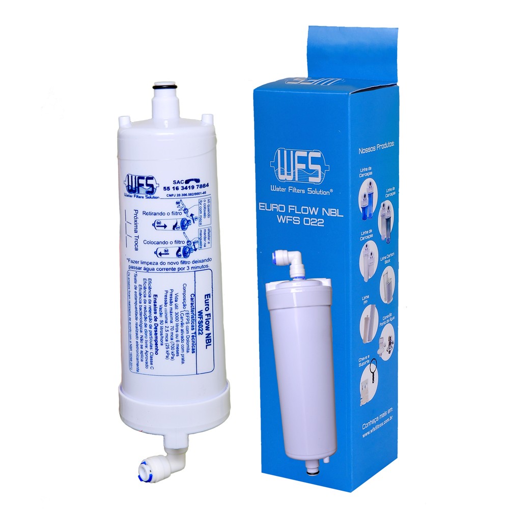 Refil / Filtro Para Purificador de água Euro Flow nbl WFS 022