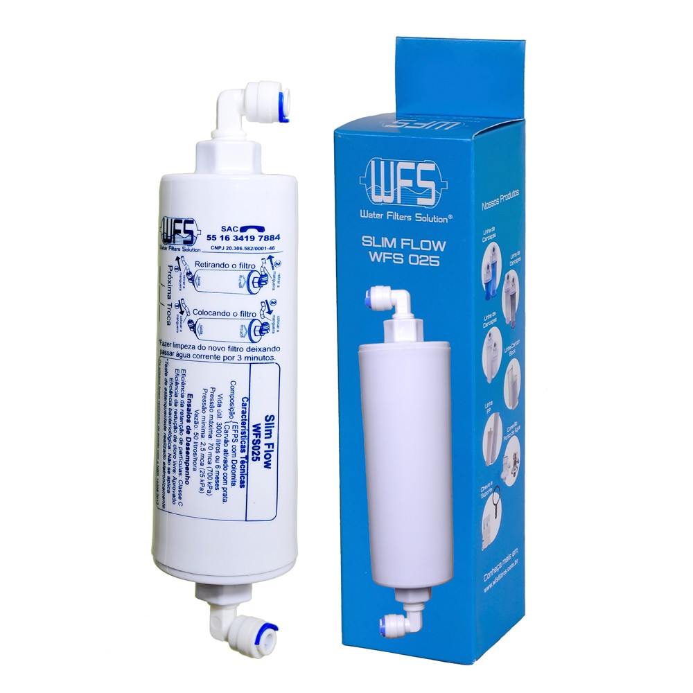 Refil / Filtro Para Purificador de água Slim Flow WFS 025