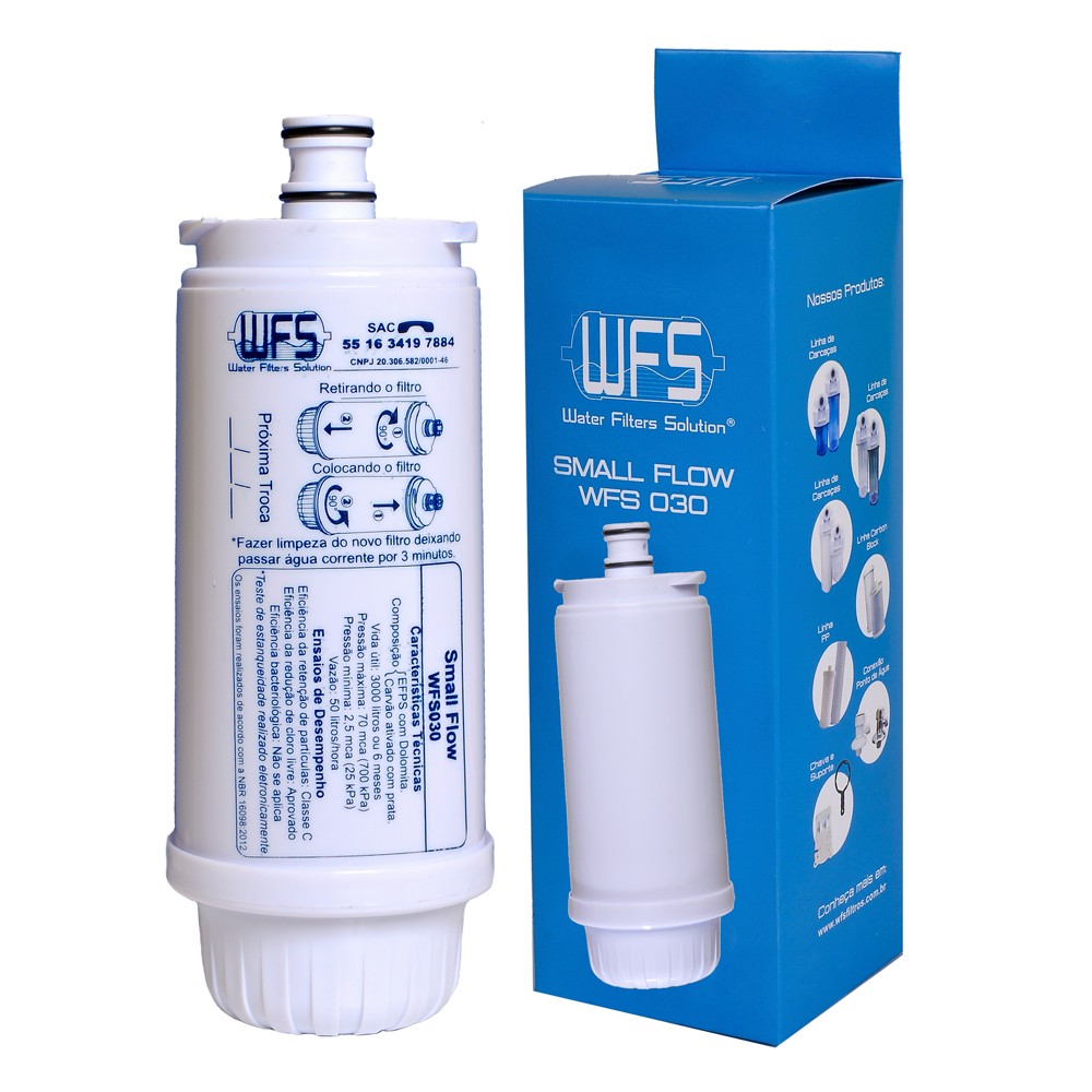 Refil / Filtro Para Purificador de água Small Flow WFS 030