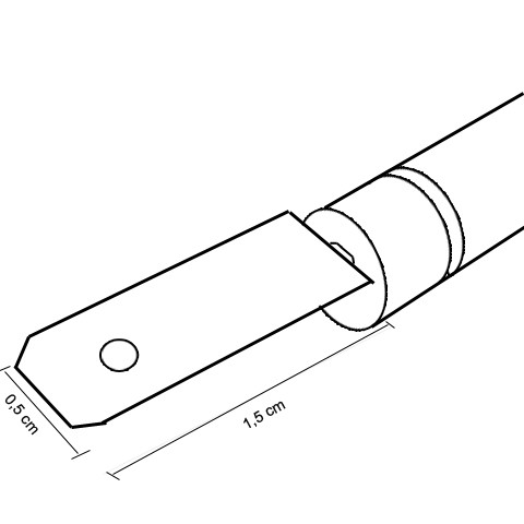 Resistência para Forno 1000W 110V Modelo Coração Virado pequena Volts