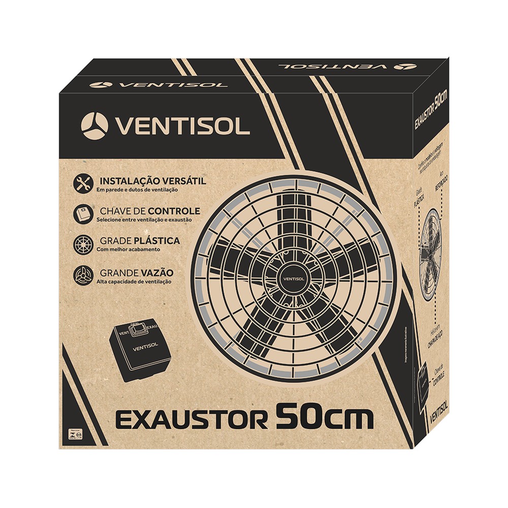 Ventilador Exaustor Axial 50 cm 220V - Ventisol