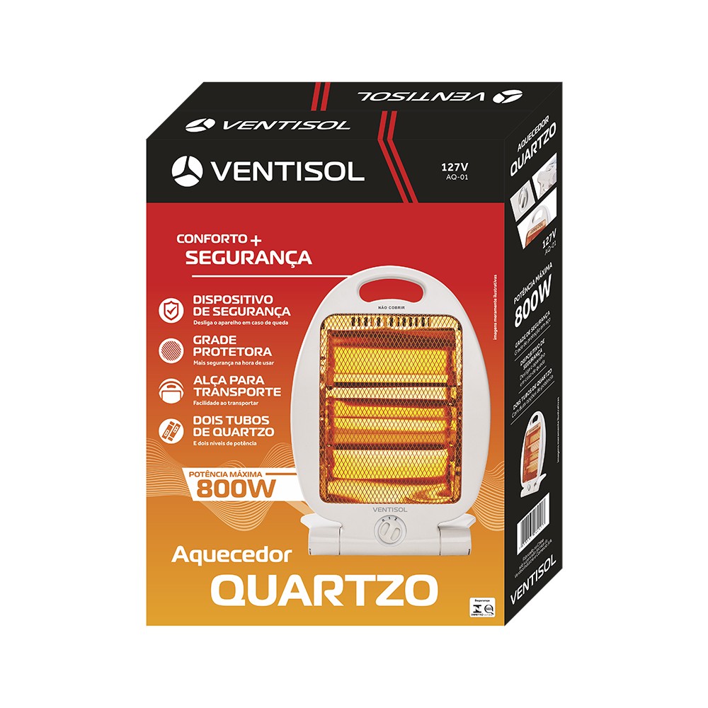 Aquecedor Quartzo Portátil 110V - Ventisol