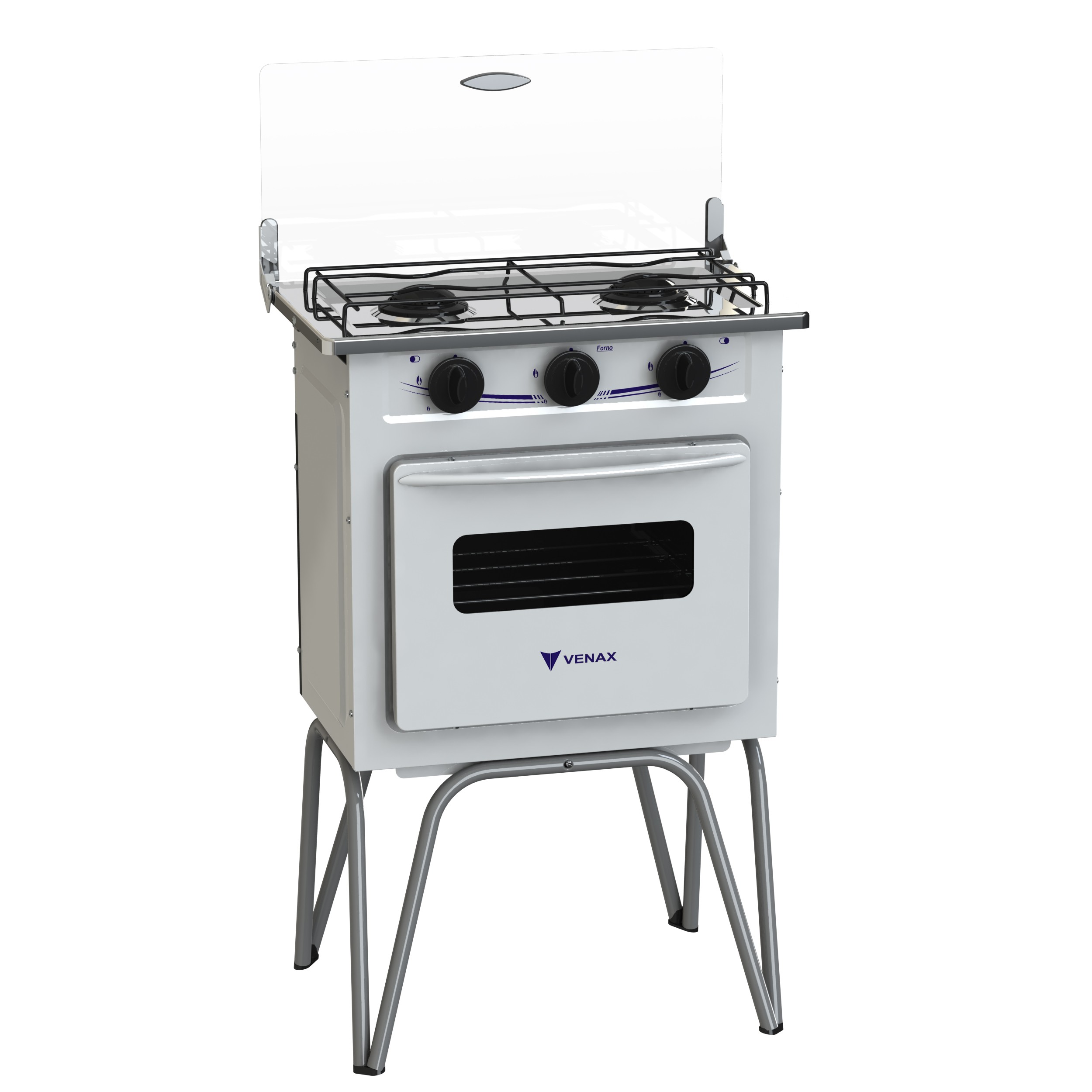 Fogão Gemini  2 bocas com forno - Venax