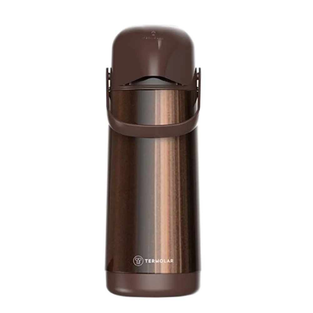 Garrafa Térmica Lumina Marrom Café da Tarde 1L - Termolar
