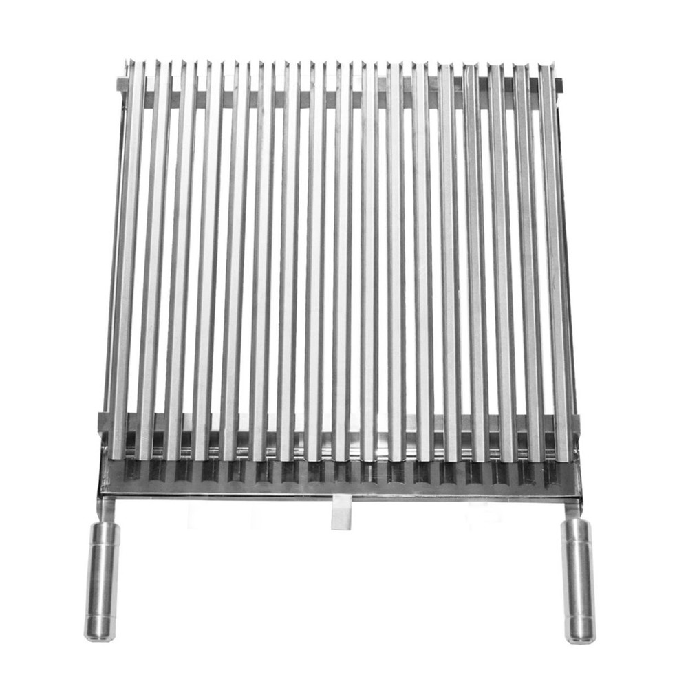 Grelha Parrilla Inox com Cabo Térmico 50x60 cm - Alfa Suportel