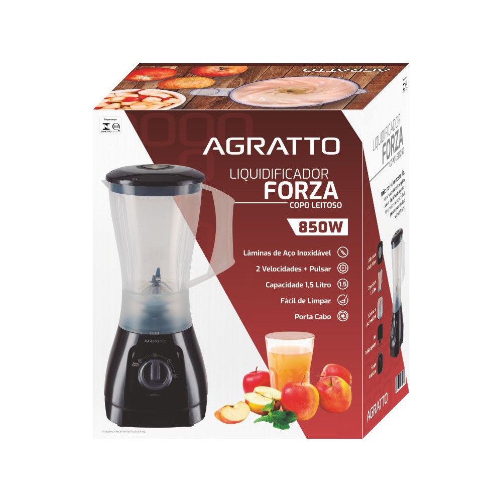 Liquidificador Forza 1,5 Litros Leitoso 220V - Agratto