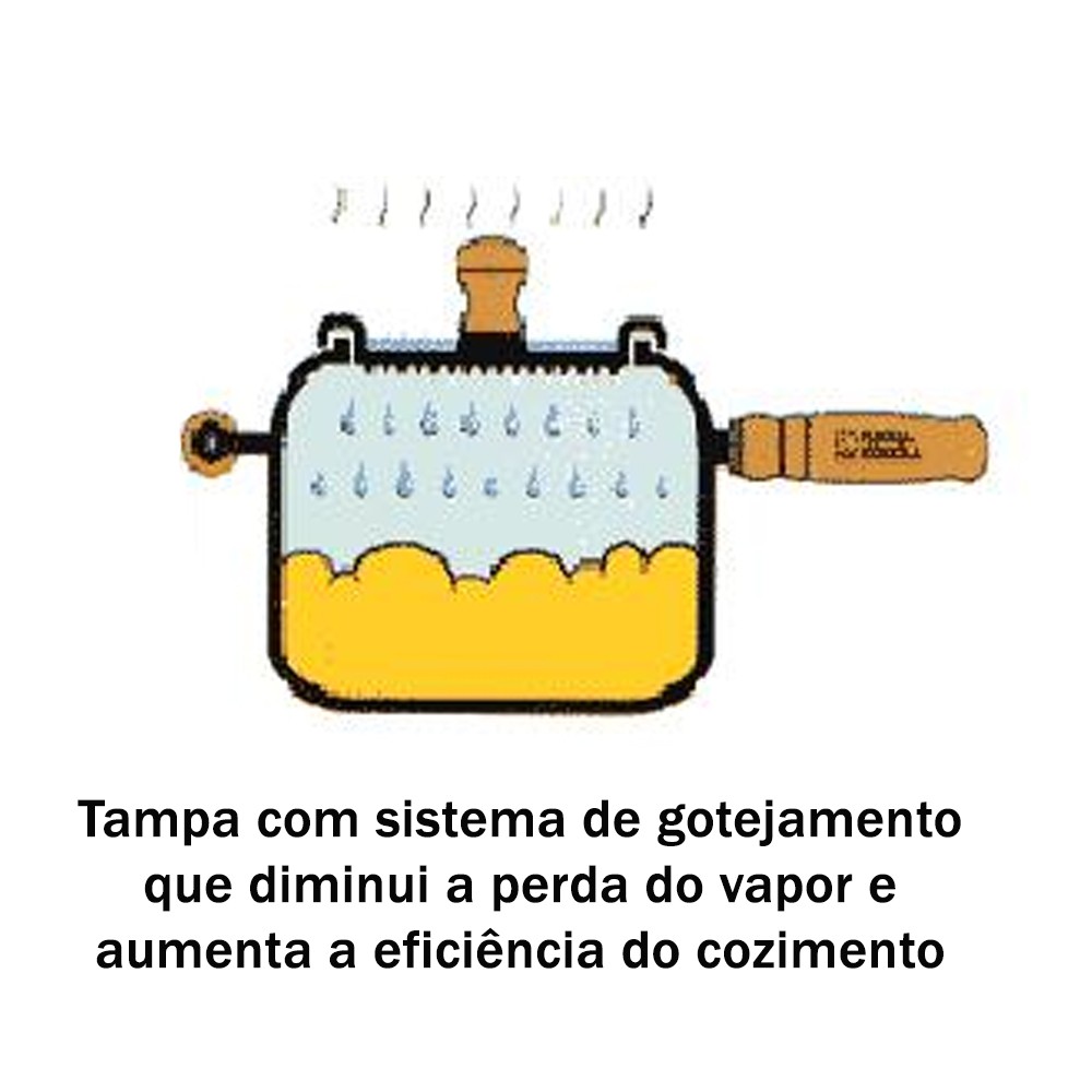 Panela de Ferro Fundido Natular 3,5 Litros - Fumil