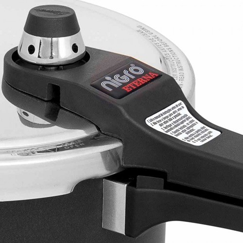 Panela de Pressão Antiaderente 4,5 Litros Eterna - Nigro