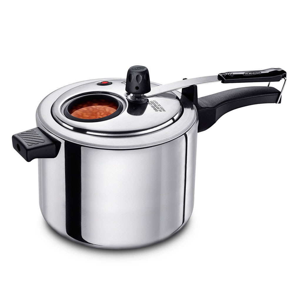 Panela de Pressão Polida Com Visor 4,5 Litros - MTA