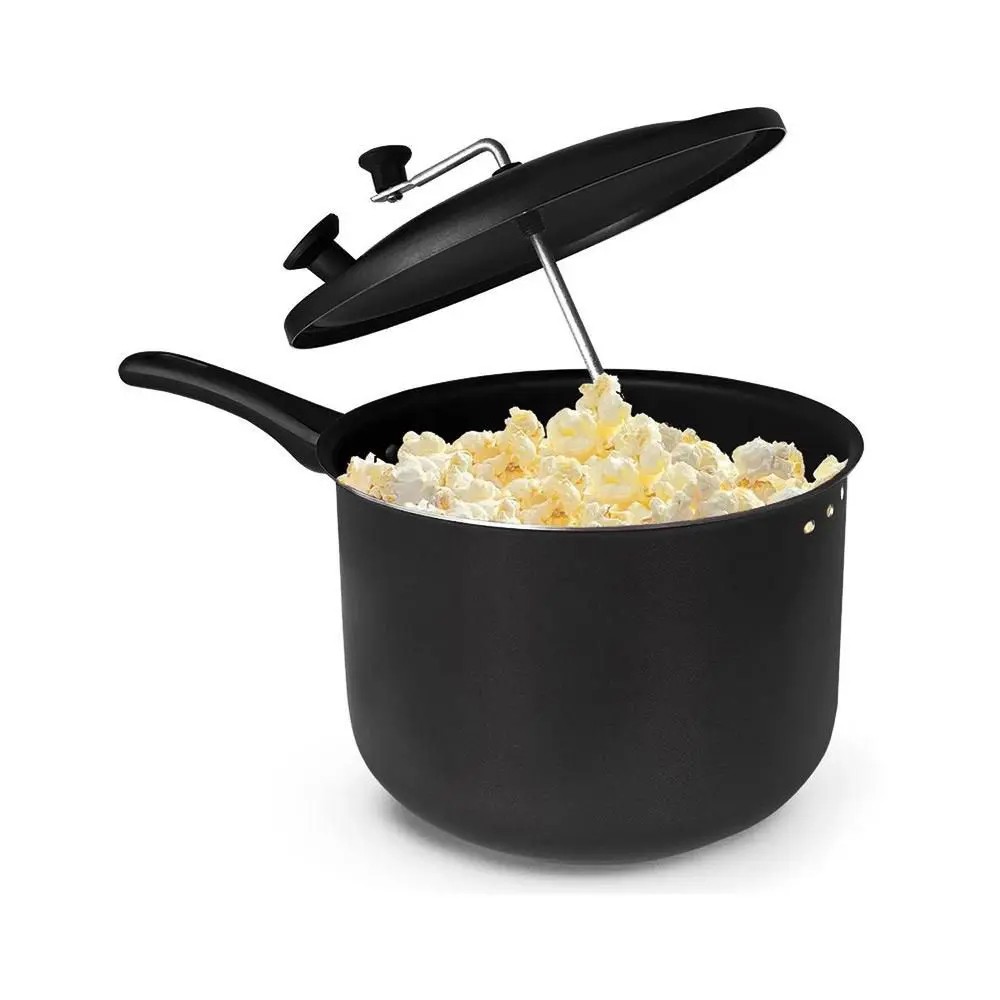 Pipoqueira Antiaderente Preta 4,5L - Nigro