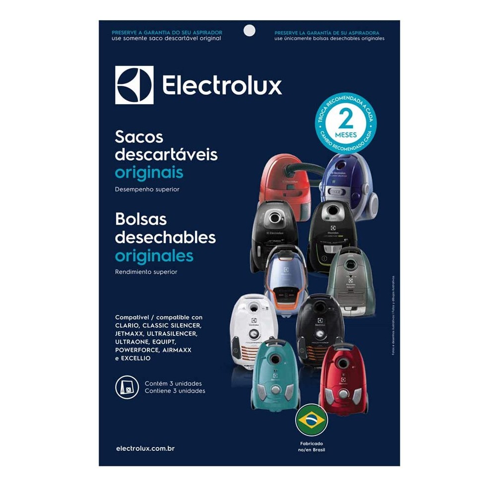 Saco Descartável para Aspirador de Pós Clario/ Classic