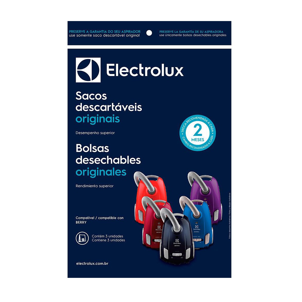 Saco descartável para aspirador de pó Berry