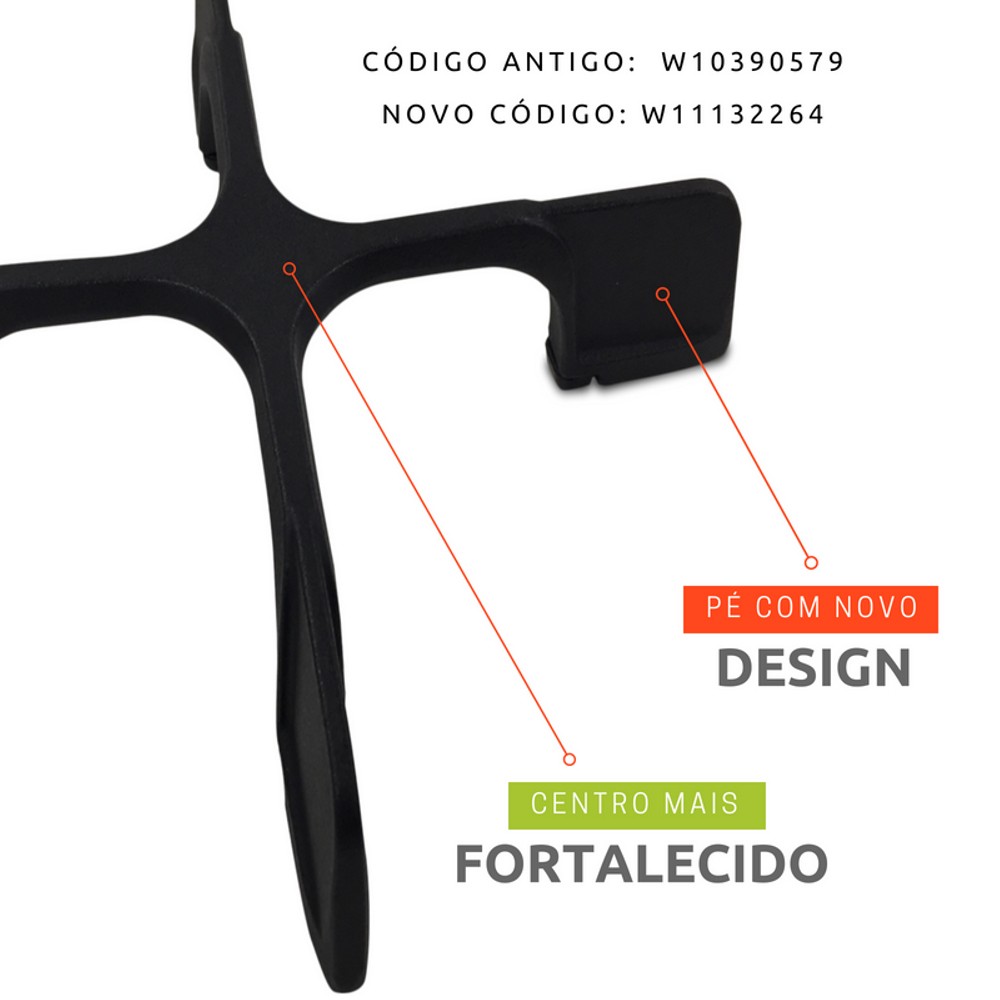 Trempe Simples Ferro Fundido para Fogão - Brastemp 