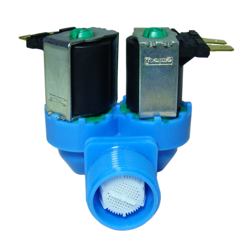 Válvula Entrada Dupla 220V Com Regulagem para Máquina de Lavar - Electrolux