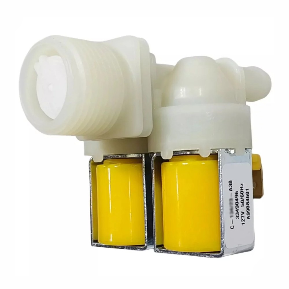 Válvula Entrada de Água Dupla 12/6.5 127V  para Máquina de Lavar - Electrolux