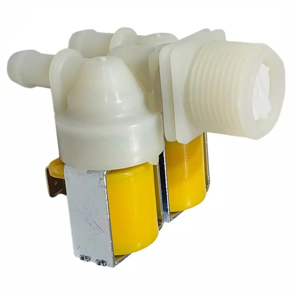 Válvula Entrada de Água Dupla 12/6.5 127V  para Máquina de Lavar - Electrolux