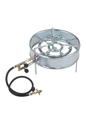 Fogareiro Papaléguas Redondo 12 Caulins 34 cm Zincado com Borda