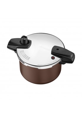 Panela de Pressão Arizona Induction Alumínio com Revestimento Antiaderente  4,5L Mocaccino- Tramontina
